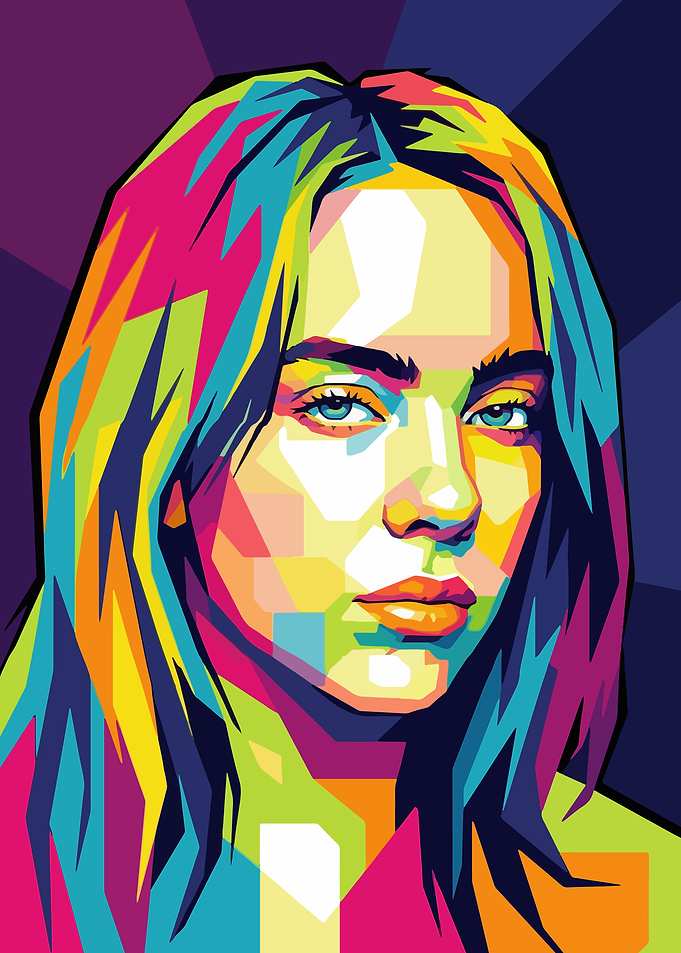 Billie Eilish Pop Art Portrait
