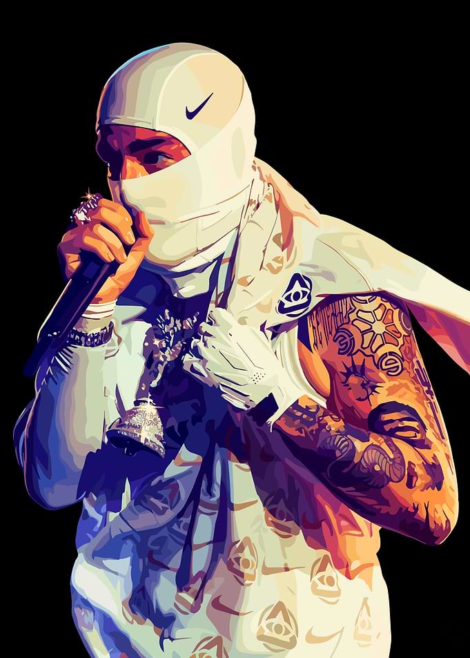 Yeat Rapper Pop Art Portrait