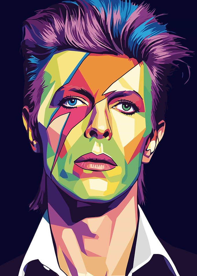 David Bowie Pop Art Portrait
