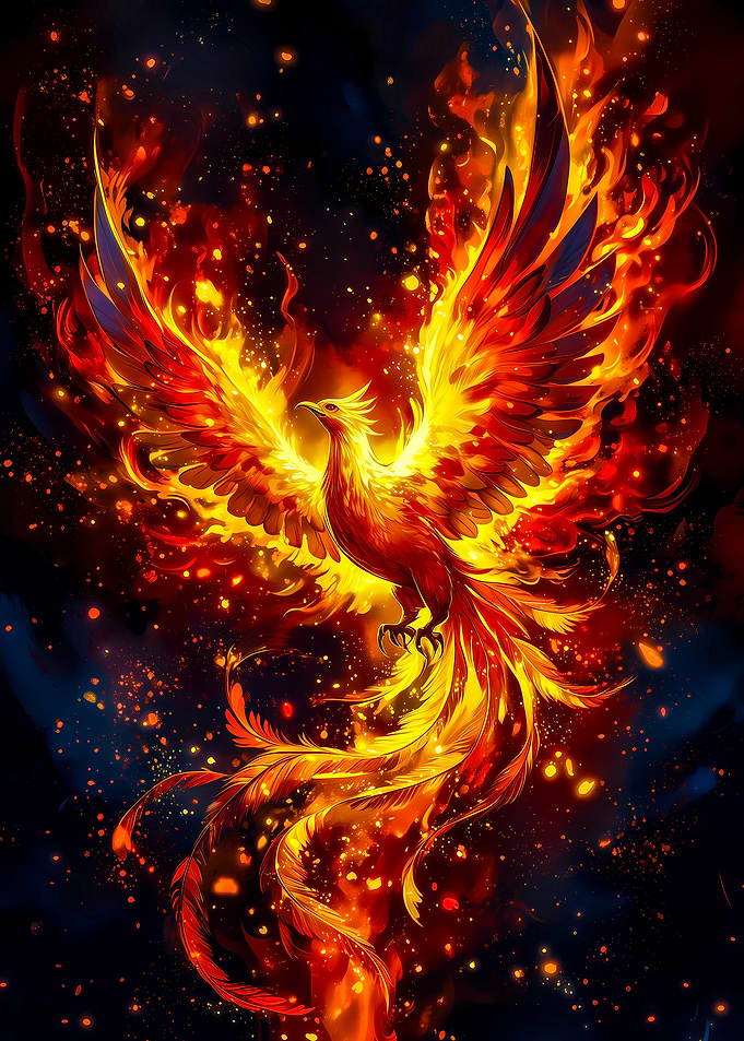 Fiery Phoenix Rising