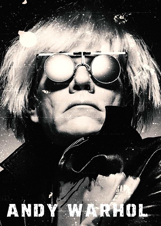Andy Warhol Portrait with Sunglasses
