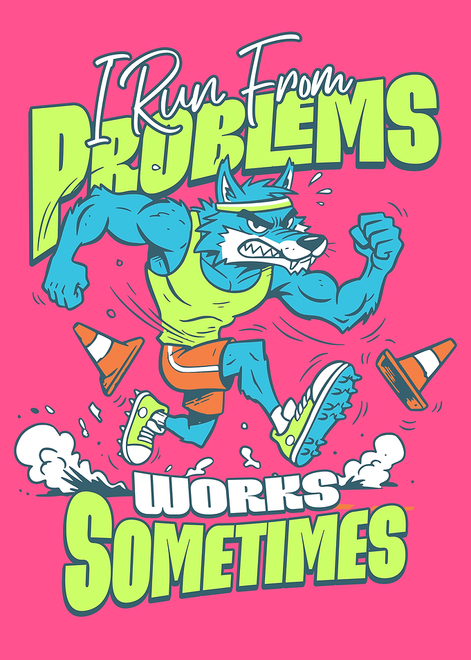 Wolf Running From Problems
