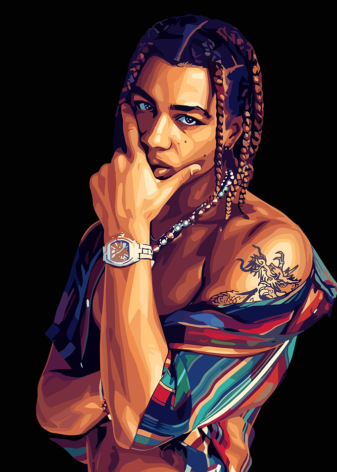 24kGoldn Rapper Portrait