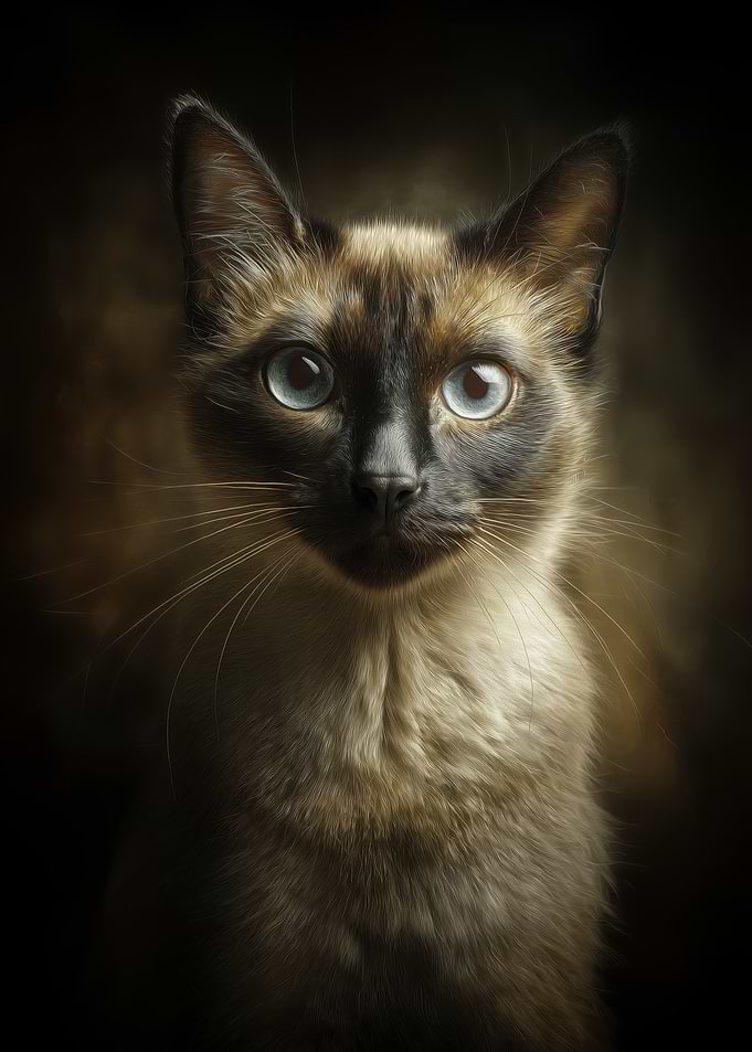 Siamese Cat Portrait
