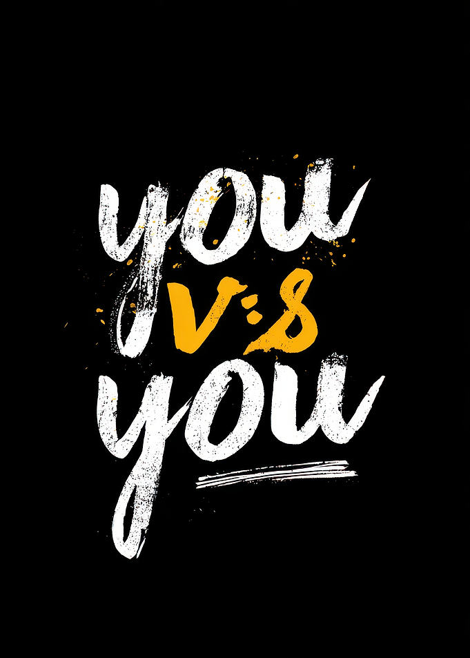 You vs You Text Art