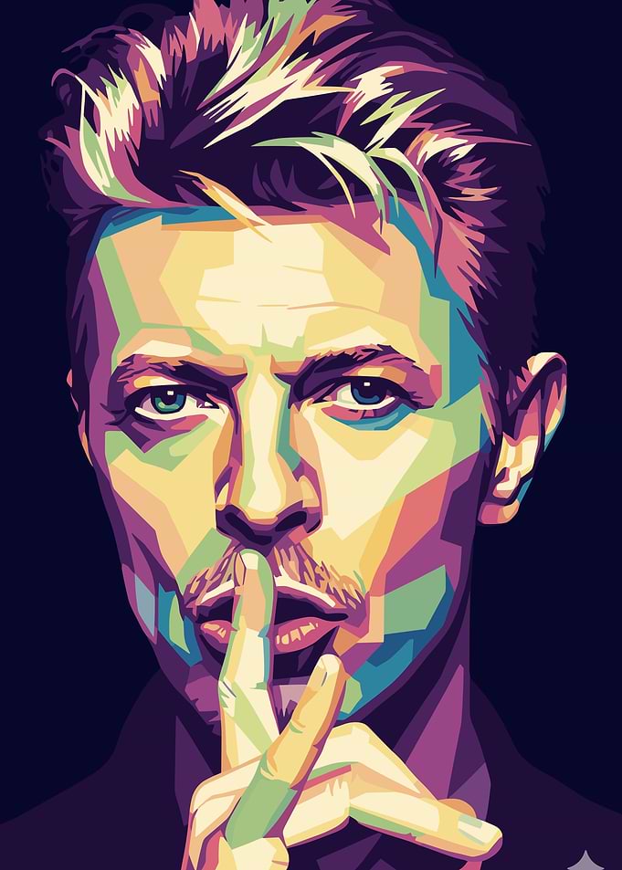 David Bowie Pop Art Portrait