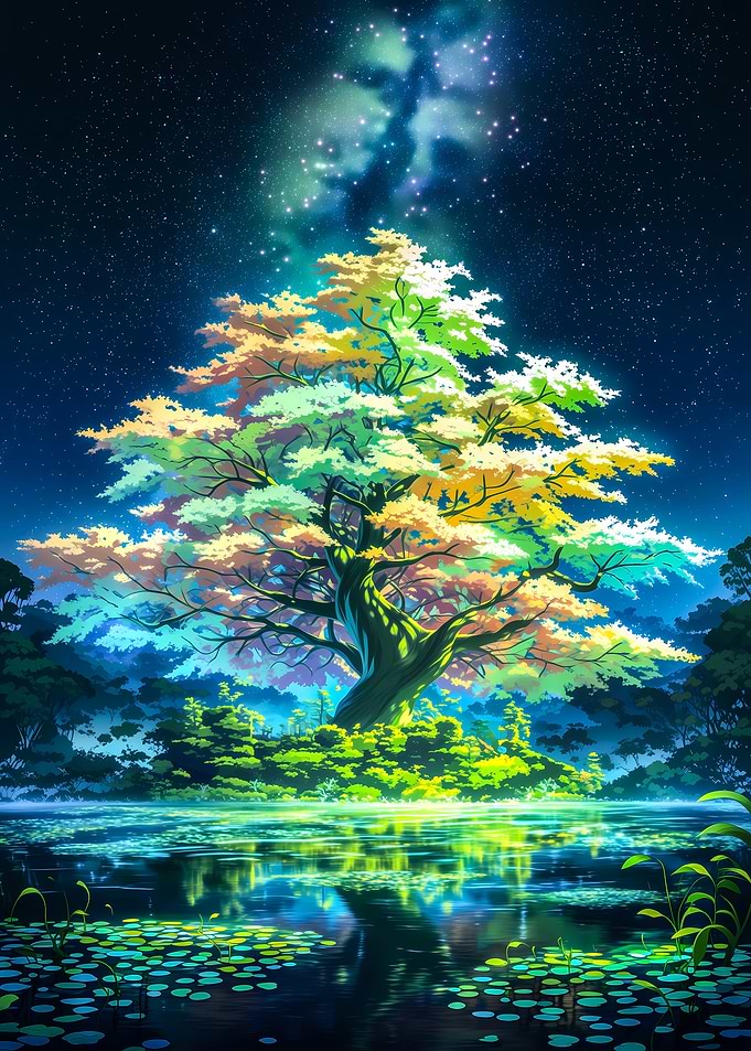 Magical Tree by the Water