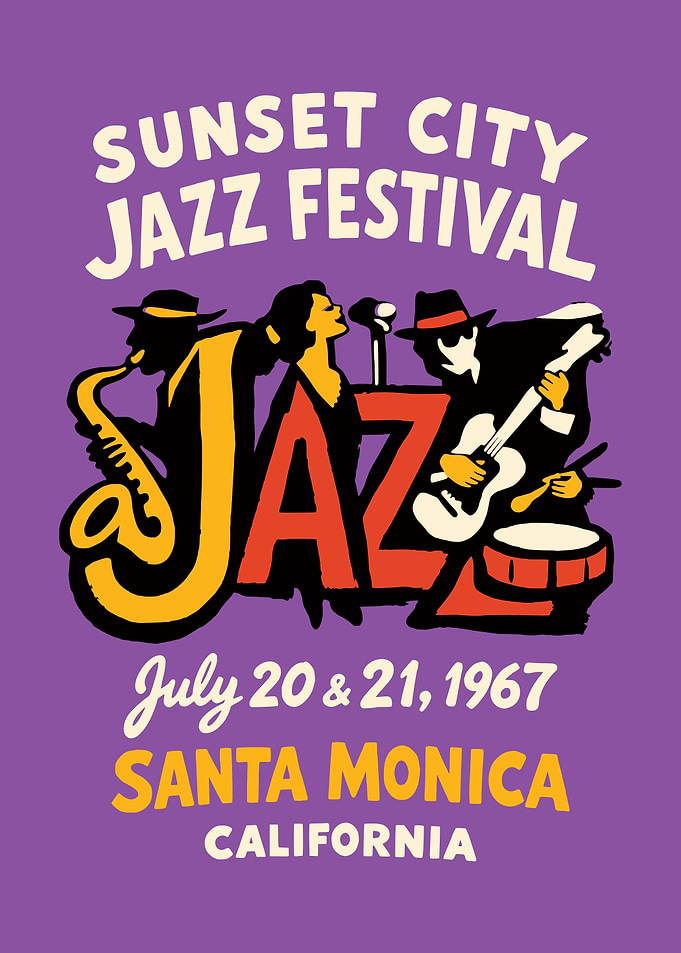Sunset City Jazz Festival Poster