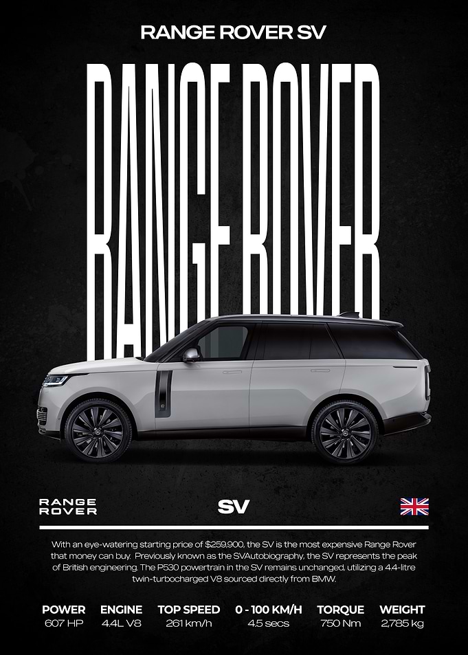 Range Rover SV Poster