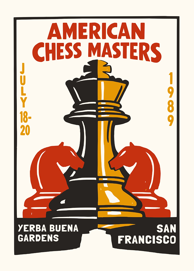 American Chess Masters 1989 Poster