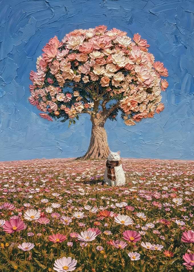Cat in a Field of Flowers AFK
