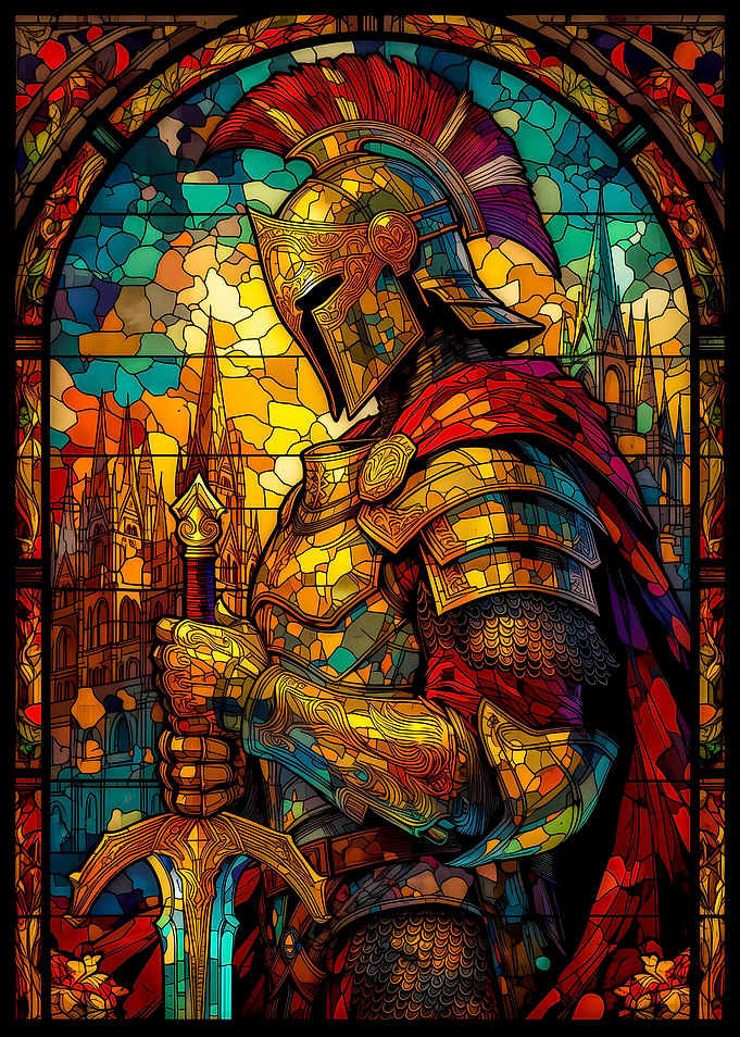 Stained Glass Knight