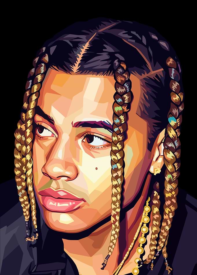 24kGoldn Rapper Pop Art Portrait