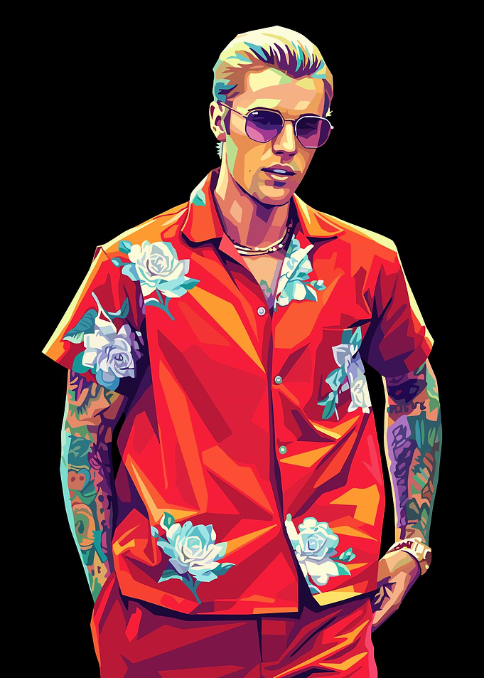 Justin Bieber Pop Art Portrait