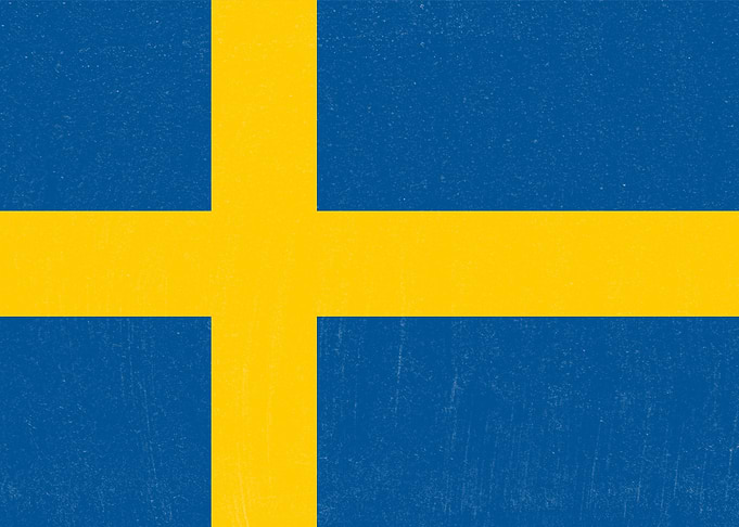 Sweden Flag Distressed