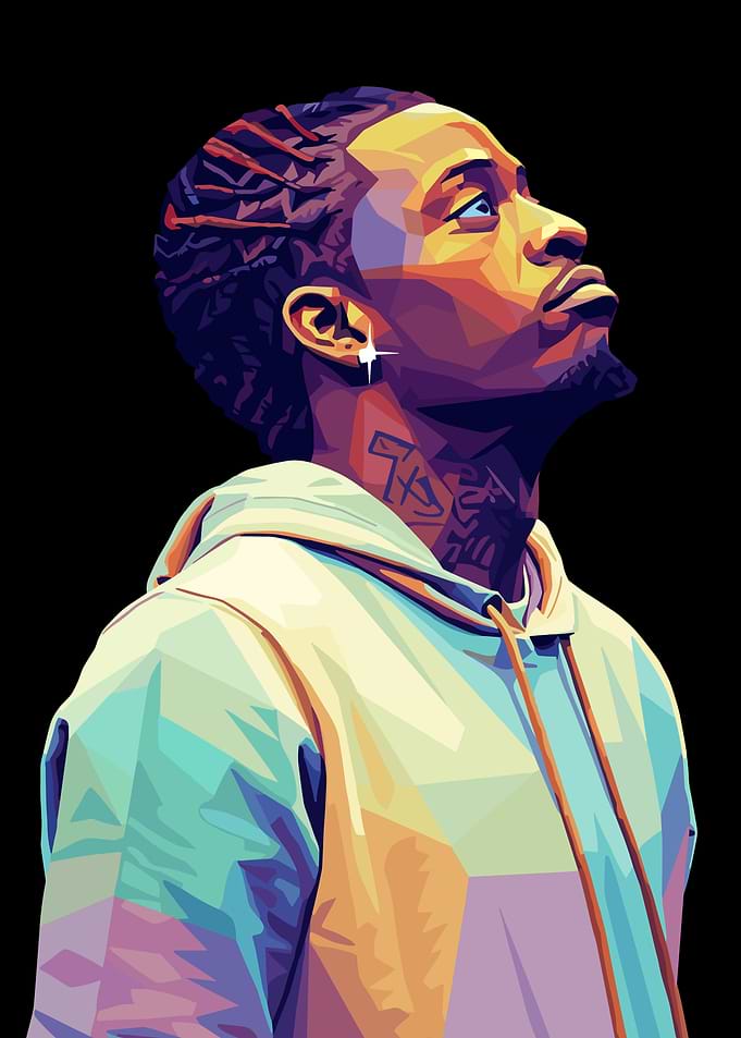 Stylized Portrait of a Rich Homie Quan
