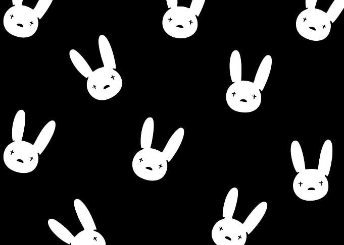 Bad Bunny Logo Pattern