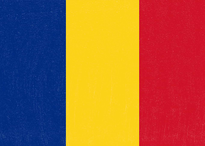 Romania Flag Distressed