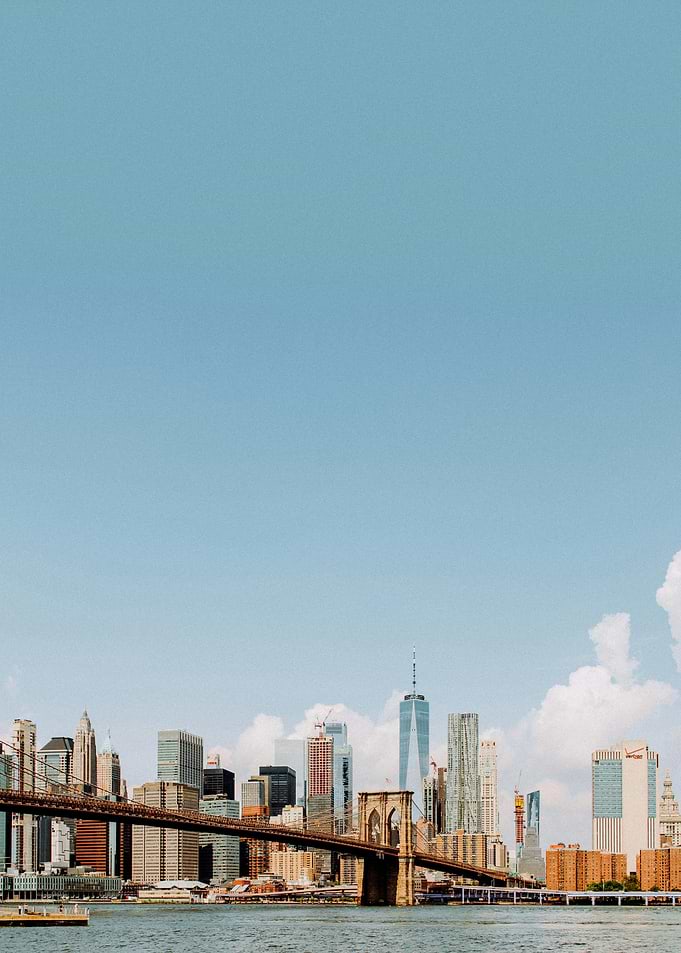 New York City Skyline and Brooklyn Bridge