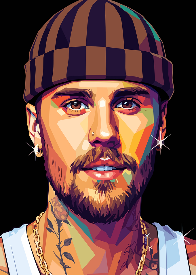 Justin Bieber Pop Art Portrait