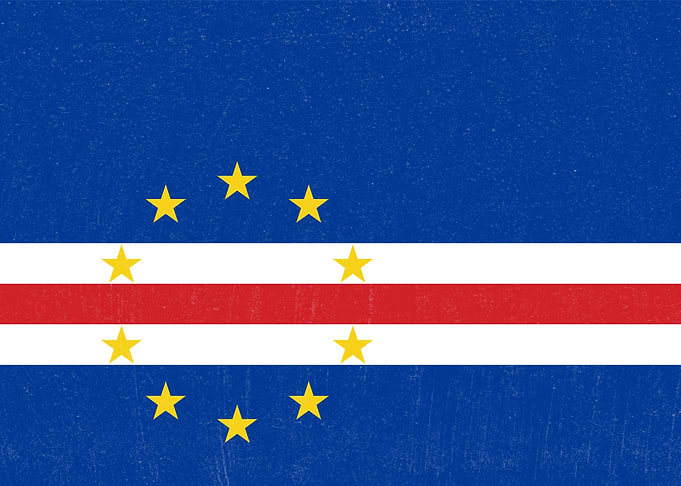 Cape Verde Flag Distressed