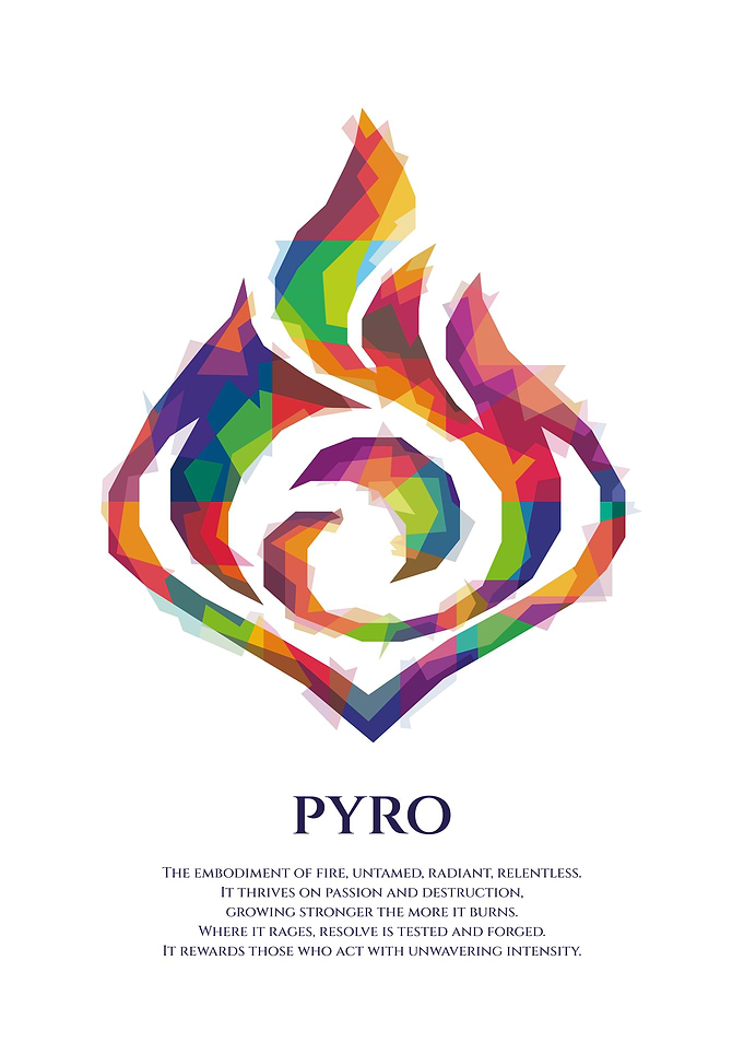 Pyro Flame Symbol Pop Art