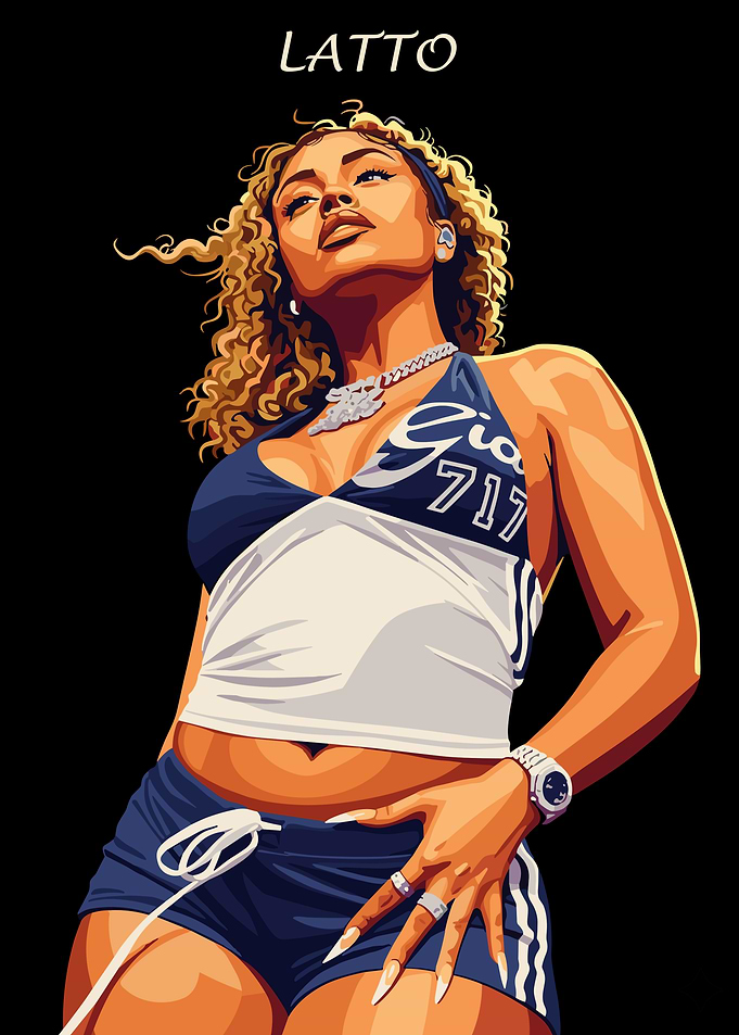 Latto Portrait Digital Art