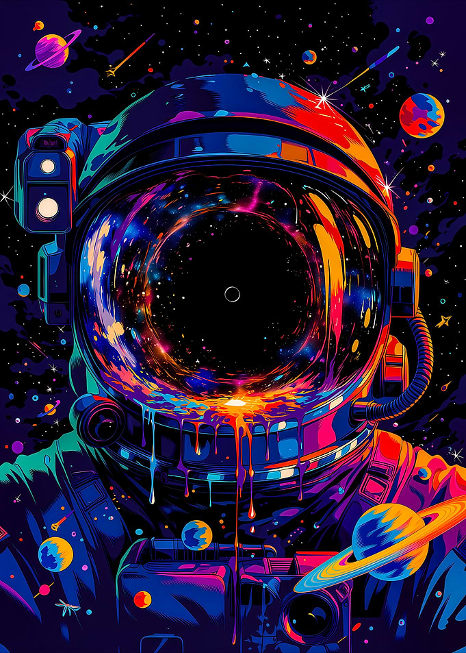 Astronaut in Cosmic Void