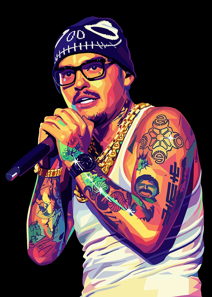 Yeat Rapper Pop Art Portrait