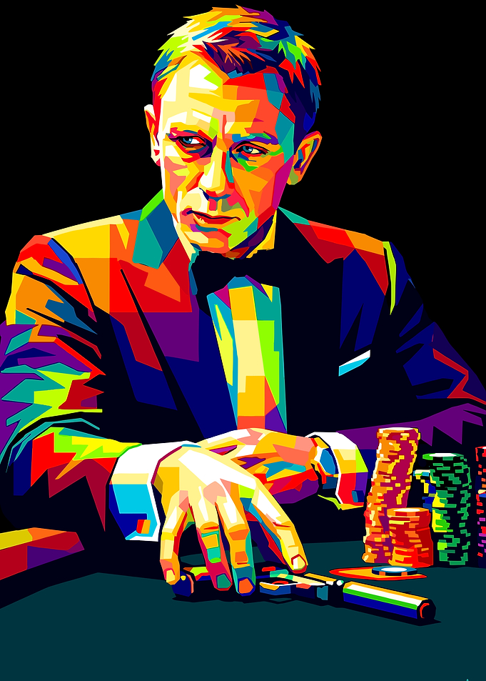 Daniel Craig as James Bond Pop Art
