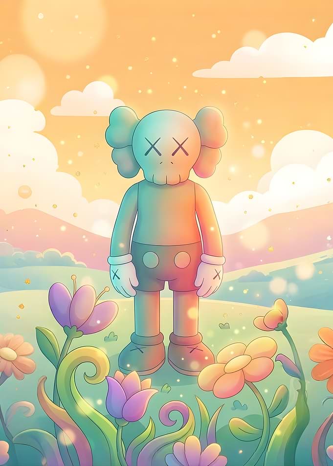 KAWS Companion in a Dreamy Garden