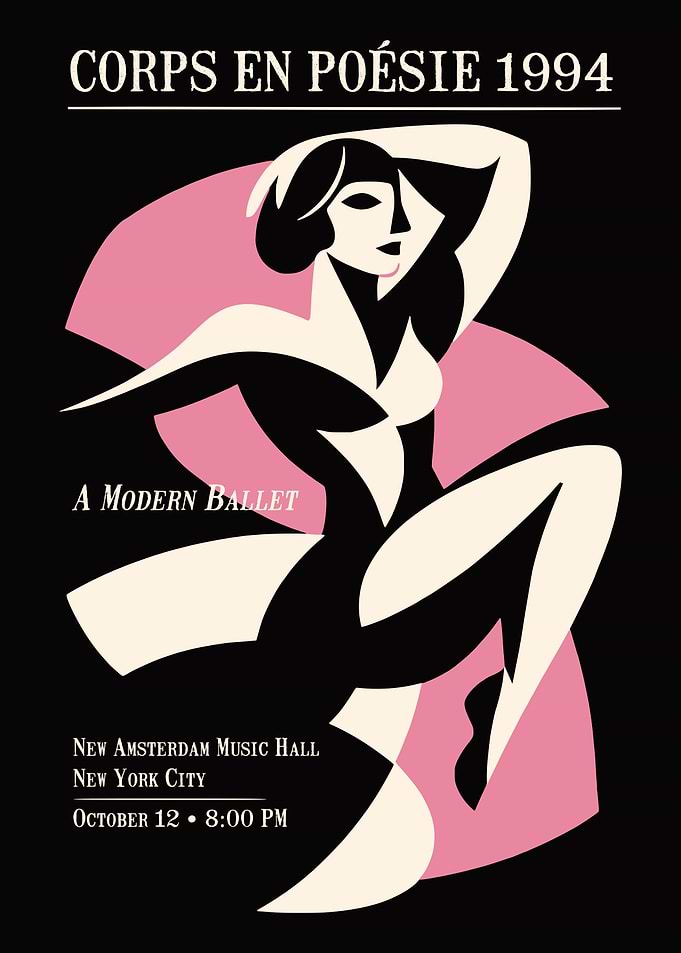 Corps en Poésie 1994 Ballet Poster