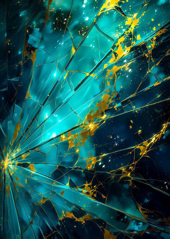 Abstract Shattered Glass