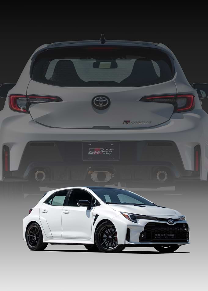 White Toyota GR Corolla