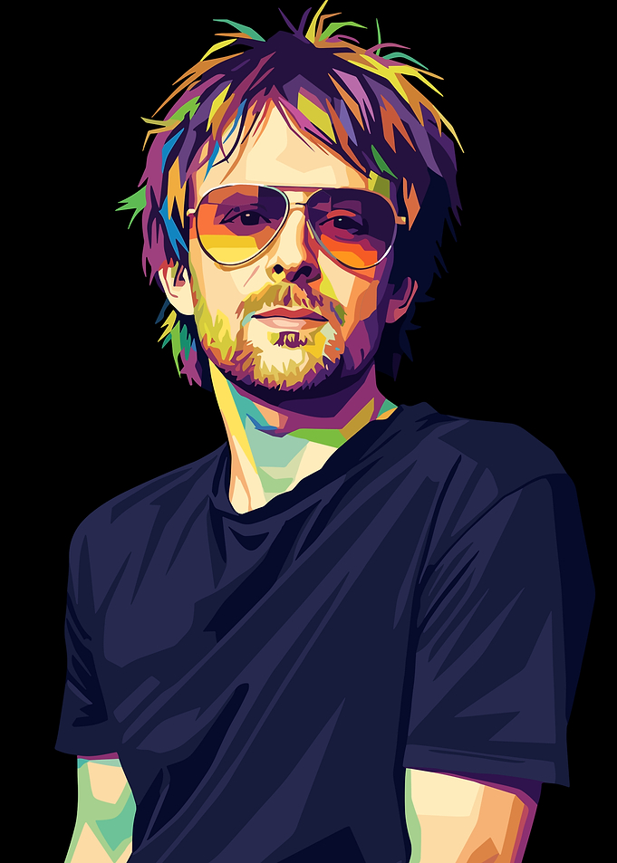 Colorful Portrait of Thom Yorke