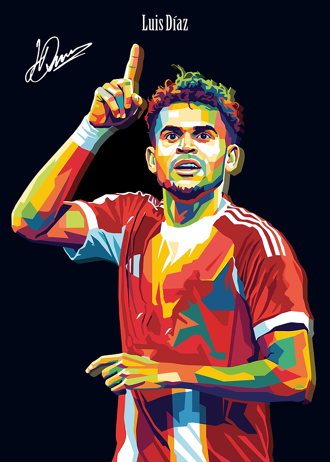Luis Diaz Pop Art Portrait