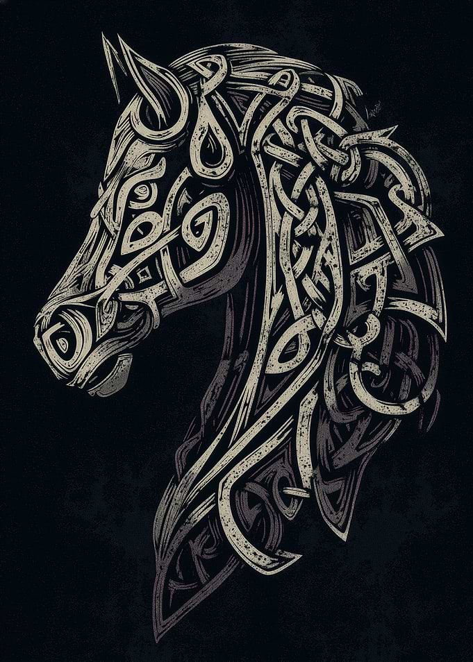 Celtic Knot Horse Head
