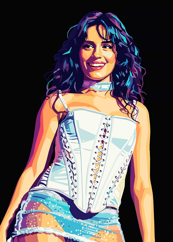 Camila Cabello Pop Art Portrait