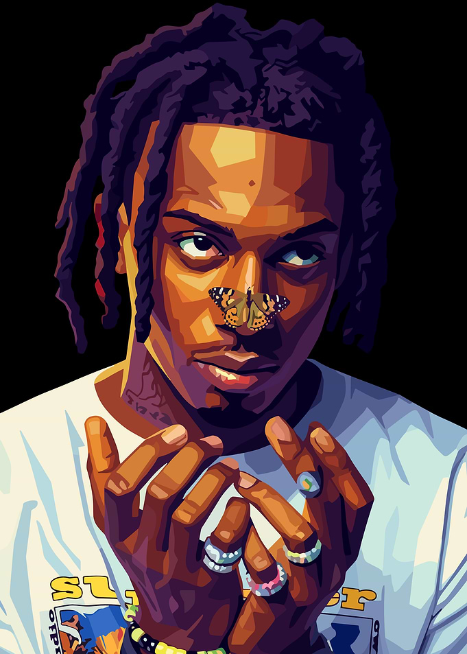 Playboi Carti Pop Art Portrait