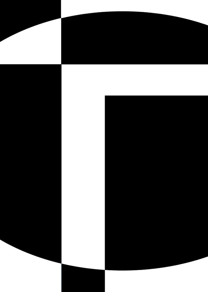 Abstract Black and White Geometric Design