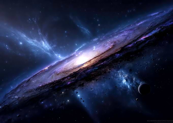 Galaxy and Planets in Deep Space