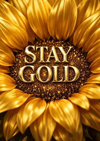 Stay Gold Sunflower