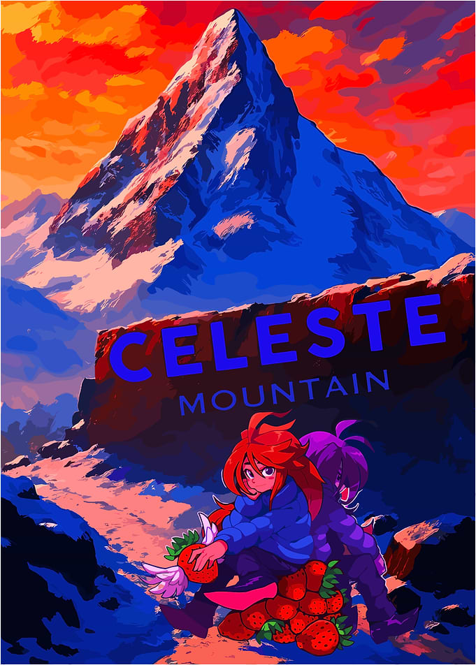 Celeste Mountain Poster