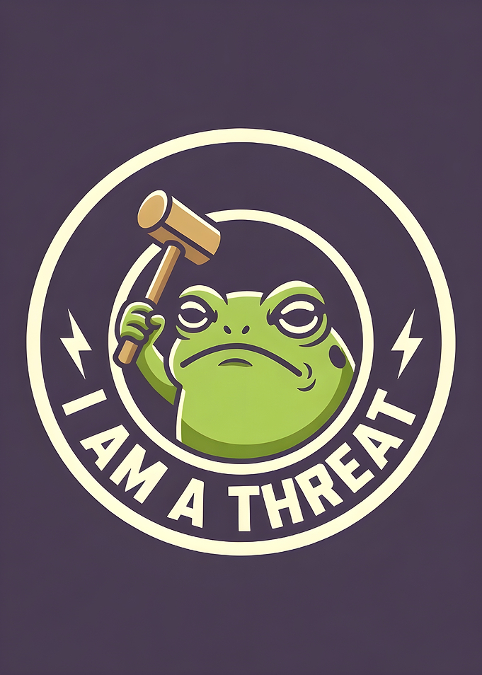 Frog Holding a Mallet