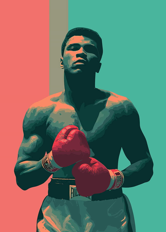 Muhammad Ali Pop Art Portrait