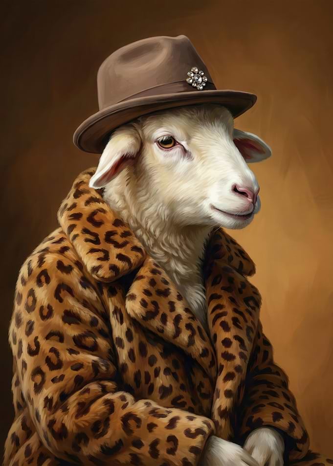 The Fashionable Ewe in Leopard