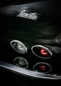 Corvette Sting Ray Tail Lights Poster