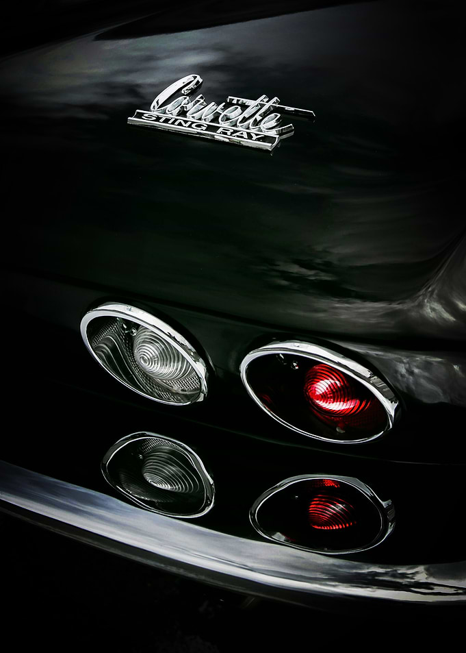 Corvette Sting Ray Tail Lights Poster