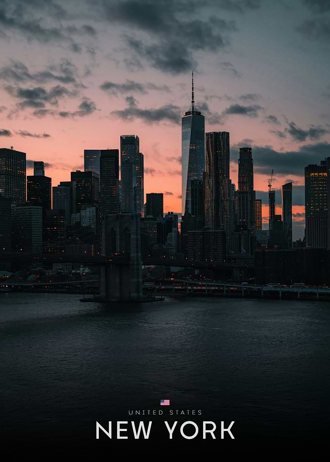 New York City Skyline at Dusk