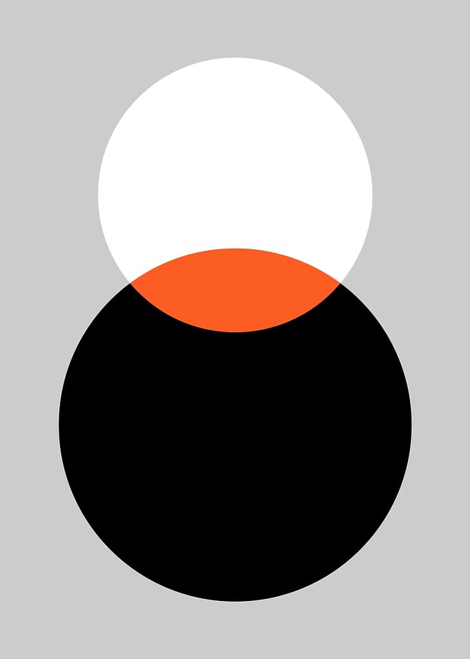 Abstract Overlapping Circles